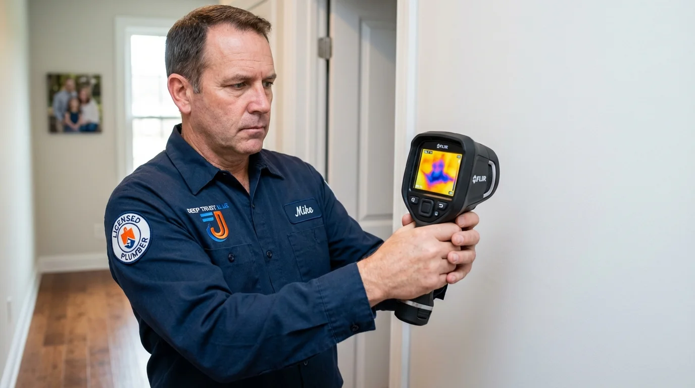 Thermal imaging leak detection by Johns Plumbing LLC in Bayside